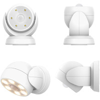 Honwell Battery Operated Motion Sensor Light Outdoor Wireless Waterproof Spotlight Motion Detector Security Light, Light Sensor Auto On Off For Porch Stair Hallway Garage Wall Shed House Door (1Piece)