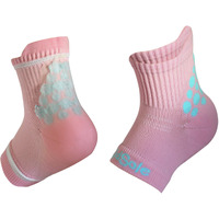 Kidsole Rx Gel Sports Sock For Kids With Heel Sensitivity From Severs Disease, Plantar Fasciitis (Kid's 2-7, Pink)