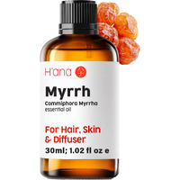 H'Ana Myrrh Essential Oil - 100% Pure And Natural Myrrh Oil For Diffuser, Skin, Hair, Candle Making, And Massage - With Earthy, Resin And Mysterious Scents (1 Fl Oz)