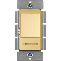Topgreener Dimmer Switch With Light Adjustment Slider, Single Pole Or 3 Way, 150W Led, 600W Incandescent/Halogen, 120V 60Hz, Ul Listed, Tgdmds-120-Gd, Gold