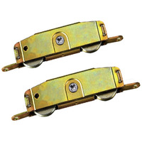Heavy Duty Sliding Patio Door Roller Assembly 1-1/4 Inch Steel Ball Wheel Bearing, Side Adjustable,2 Pack