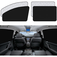 Zatooto Car Window Sun Shades Covers - 4 Pcs Magnetic Privacy Side Sunshades Blackout Auto Camping Curtains Accessories For Sleeping Family And Women Men Kids Baby