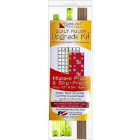Guidelines4Quilting - Quilt Ruler Upgrade Kit - Mistake Proof & Slip Proof Your 12" & 24 Quilt Rulers(Or 12" & 24")- Cut Faster And More Accurately - For Both Right & Left-Handers