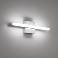 Combuh Led Bathroom Vanity Light Bar Dimmable Ip44 Over Mirror Lighting Fixture 16Inch Wall Sconce Indoor 9W Modern Cool White 6000K Chrome