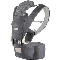 Yiyunbebe Baby Carrier Newborns To Toddler 7-45 Lbs All Seasons Foldable Baby Carriers Front And Back With Hip Seat Lumbar Support For Outdoor Hiking(Dark Grey)