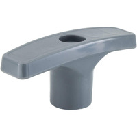 Recpro Rv Waste Valve Handle Replacement | Replacement Handle For Waste Valve Extension Rod | Gray