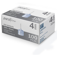 Medt - Fine Insulin Pen Needles (32G 4Mm) - Diabetic Needles For Insulin Injections, Ultra Fine Compatible With Most Diabetes Pens - 100 Ct, Pack Of 1