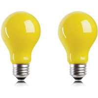 Helloify Led Bug Light Bulb, Vintage Edison Yellow Bulbs, Outdoor Porch Lights, High Brightness Filament Lamp For Pendant Wall Light Fixtures In Home Restaurant Hotel, Amber, A19 5W, E26, 2 Pack