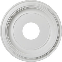 Ekena Millwork Cmp13Tr Traditional Ceiling Medallion, 13"Od, Unfinished