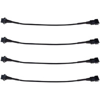 Kingshowstar 4 Pcs 60 Inch Extension Cords For Use With 5050 Led Smd Rgb Neon Accent Kits For Led Motorcycle Atv Car Light Multi-Color Neon Strip