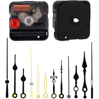 Youngtown 12888 Snap In Type 4.5Mm Hour Shaft Length Continuous Sweep Quartz Clock Movement,8Mm Total Shaft Length (C Hands)