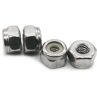 #10-24 Hexagon Nylon Locking Nuts (100 Pack) - A2 Stainless Steel - Fullerkreg