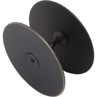 Hole Filler Plate, 2-5/8" Diameter, 1-Inch And 2-Inch Connecting Screws, Vintage Bronze By Stone Harbor Hardware