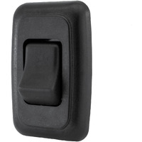 American Technology Components Single Spst On-Off Switch With Bezel, 12-Volt, For Rv, Trailer, Camper (Black)