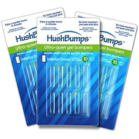 Hushbumps Ultra-Quiet Bumpers For Interior Doors 3-Pack. Delivers Quieter Operation To Interior Doors. Just Peel & Stick. No Tools Required. Quiets Door Closing. 30 Pcs.