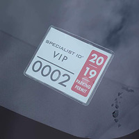 2 Pack - Parking Permit Holder For Car Windshield - Clear Adhesive Parking Tag Pouch - Vinyl Plastic Document Protector Holds Large Parking Placard, Pass, Decal Or Sticker (4 X 3) By Specialist Id