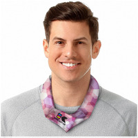 Koolgator Cooling Neck Wrap - Men, Women, Children (Pink Geometric, 1 Pack)
