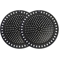 Seatery 2Pcs Shower Hair Drain Catcher/Strainer/Cover/Filter/Trap, Bathtub Drain Strainer Hair Catcher, Hair Stopper For Bathroom Sink/Floor Drain, Stainless Steel And Silicone Drain Protector, Black