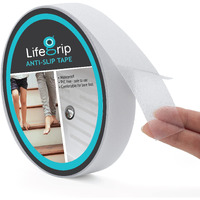 Lifegrip Anti Slip Transparent Anti Slip Tape, 1 Inch By 30 Feet, Non-Slip Traction Grip Tape To Tubs, Boats, Stairs, Clear, Soft, Comfortable For Bare Feet (1" X 30')