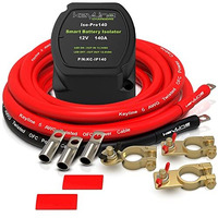 Dual Battery Isolator Kit 140Amp, Boat Battery Isolator 12V Kit, Voltage Sensitive Relay (Vsr) Automatic Battery Disconnect Switch 12V | Cars, Rv, Utv, Atv, Marine Battery Isolator By Keyline Chargers