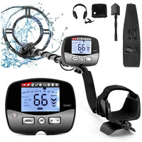 12" Metal Detector For Adults Professional - High Sensitivity Waterproof Search Coil, 4 Adjustable Modes, Lcd Backlight Display, Pinpoint Function, Ideal For Gold Detection