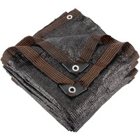 Xlimin 70% 10 X 20 Ft Black Shade Cloth, Outdoor Sunblock Shade Cloth With Grommets, Durable Sun Shade Netting Shading Antifreezing For Patio, Garden, Plants Cover, Greenhouse, Barns, Dog Kennel