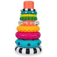 Sassy Stacks Of Circles Stacking Ring Stem Learning Toy, Age 6+ Months, Multi, 9 Piece Set