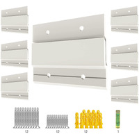 Z-Clamps, Used To Hang French Splint Picture Hanger Hardware Kit, Wall Bracket Interlocking Wall Bracket Hardware Kit, Used To Hang Mirrors, Panels, Shelves, Headboards, Art Frames. (4" (6Pairs))