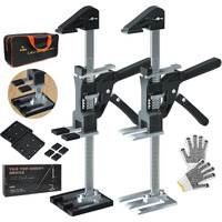 Enrykuo Labor Saving Arm Jack 2 Pack,15.5 Inch Stainless Steel Furniture Lifts With Handbag,Hand Furniture Jack Lift Tool For Installing Cabinets,Flooring&Windows,Load 660Lbs