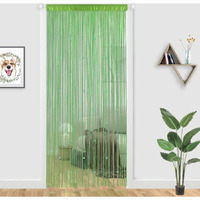 Yiibaii Beaded Curtain Beaded Curtains For Doorways Crystals Suitable For Interior Decoration And Partitions Hippy Closet Curtains (Green, 39"X79")