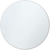 Better Bevel 18" X 18" Frameless Round Mirror  Polished Edge