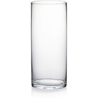 Wgv Cylinder Vase, Diameter 5", Height 12", Clear Glass Floral Planter Container, Tall Centerpiece Arrangement For Wedding Party Event Home Office Decor, 1 Piece