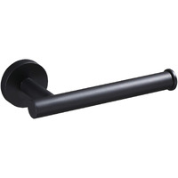 Ushower Matte Black Toilet Paper Holder, Wall-Mounted Toilet Roll Holder For Bathroom, Durable Sus304 Stainless Steel, Modern Style