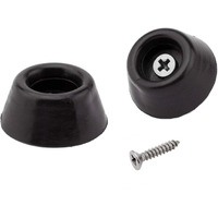 20 Pcs Black Round Furniture Pads,Non Slip Non Skid Furniture Feet For Table,Desk,Chair,Sofa Leg,Noise Canceling Heavy Duty Furniture Sliders,Furniture Cups To Protect Hardwood Floors (28X12Mm)