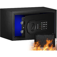 Songyung Fire Resistant Safe Box With Fireproof Waterproof Bag And Sensor Light,0.4 Cubic Feet Money Safe With Emergency External Power Supply,Electronic Digital Security Safe