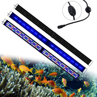 Kzkr Upgraded Aquarium Light Led Full Spectrum 72-84 Inch Foldable Adjustable Hood Lamp For Freshwater Marine Plant 180-210 Cm Multi-Color Decorations Fish Tank Light