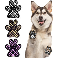 Beautyzoo Dog Paw Protectors Grip Pads Anti-Slip Traction For Small Medium Large Dogs On Hardwood Floors Hot Pavement, Dog Grip For Senior Dogs Injury Protection For Paws 6 Sets 24 Pads, L