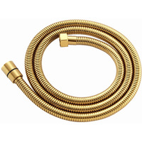 Flexible Shower Hose 59-Inch, Aplusee Stainless Steel Replacement Shower Hose With Swivel Brass Adapter, For Shower Head/Bidet Handheld Sprayer Wand 4.9Ft, Gold
