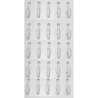 Jsp Manufacturing Plastic White J Style Pegboard Hooks Garage Tool Storage Fits 1/4" Pegboard Holes (Pegboard Not Included) (50)