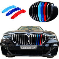 Exact Fit ///M-Colored Grille Insert Trims Compatible With Bmw X5 G05 2019 2020 2021 2022 Accessories For W/Standard Kidney Grille (7Beams)