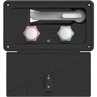 Itc Fontana Rv Or Boat Exterior Shower Box Kit Faucet With Shower Head (Black With Latching Door) (X002Cnbu3F)