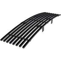 Aps Compatible With Ford F-150 2009-2014 Lower Bumper Stainless Steel Black 8X6 Horizontal Billet Grille Insert F66789J