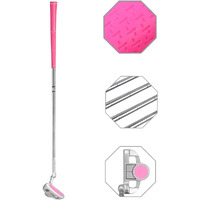 Junior Golf Putter Stainless Steel Kids Putter Right Handed For Kids Ages 6-8(Pink Head+Pink Grip, 27Inch,Age 6-8)