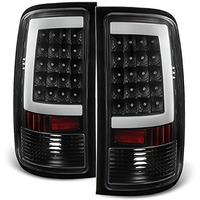 Akkon - For 07-13 Sierra 1500 07-14 Sierra 2500 3500 Hd Pickup Truck Black G2 Led Tail Lights Brake Lamps Pair