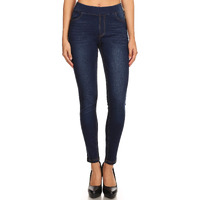 Women's High Waist Slimming Stretchy Pull-On Skinny Denim Jeans Jeggings (Us Xl/Tag 1Xl,Dark-69)