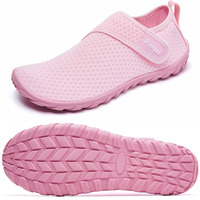 Racqua Womens Mens Water Shoes Quick Dry Barefoot Lightweight Shoes Swim Beach Surfing Aqua Shoes Diving Pool Sport Shoes Pink 7 Women/6 Men