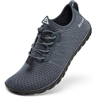 Racqua Water Shoes Quick-Dry Beach Pool Barefoot Aqua Breathable Shoes Outdoor Kayaking Windsurfing Sailing Sports Shoes Grey 11.5
