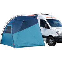 Kelty Backroads Shelter Universal Mounted Car Camping Shelter With Zippered Entry, Sturdy Frame, Protection From Elements, Uv, Stuff Duffel Included