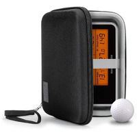 Usa Gear Golf Monitor Case - Swing Caddie Hard Case Compatible With - Swing Caddie Sc300, Sc200 Plus, And More Golf Accessories - Water Resistant Exterior And Scratch Resistant Interior (Black)