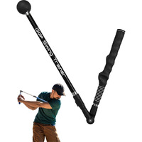 Zcoorey Golf Swing Trainer Aid - Golf Training Aid To Improve Hinge, Forearm Rotation, Shoulder Turna And Grip.Portable Collapsible Swing Trainer Equipped With Golf Grip Traine